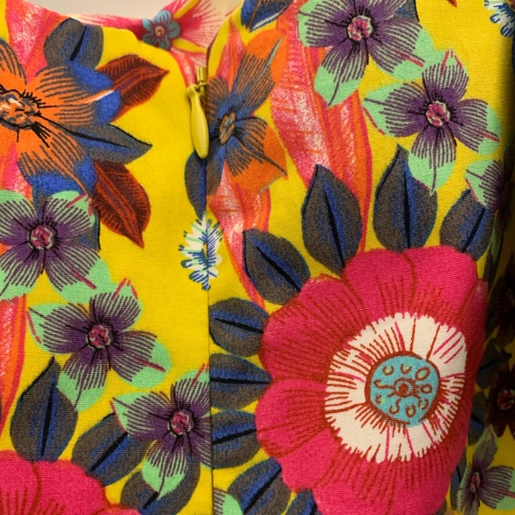 Anthropologie Maeve Sunniva bright yellow tent dress with pockets - Picture 7 of 9